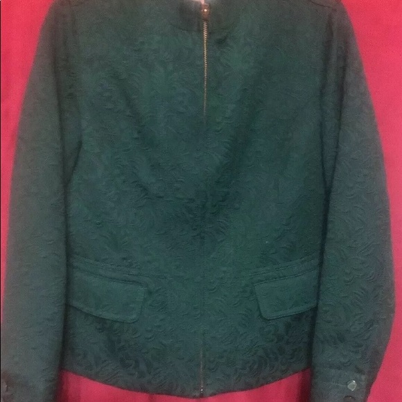 Chico’s Women’s O green zippered jacket - Picture 1 of 8